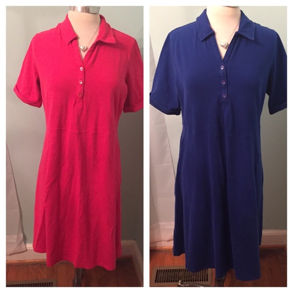 BOGO - TWO Land's End A-line polo dresses