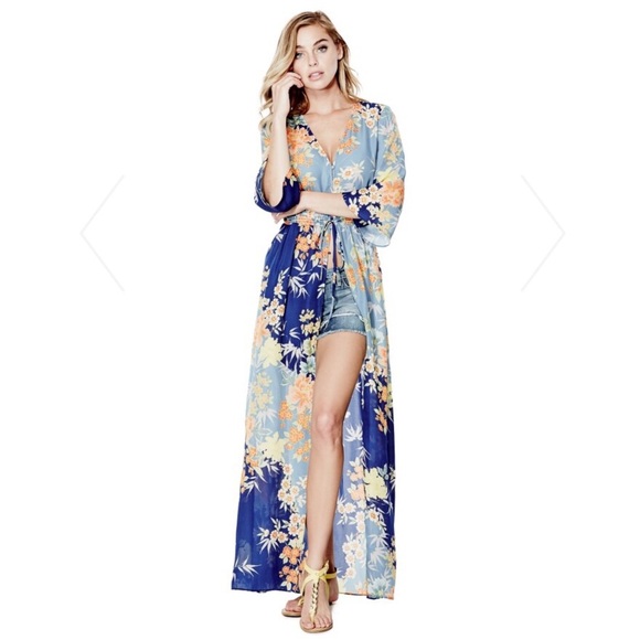 Constanze printed bell-sleeve maxi dress