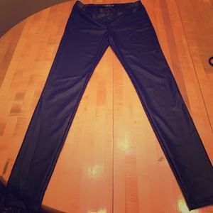 G by Guess black leather leggings