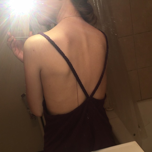 Vintage looking purple tank beaded straps - Picture 2 of 3