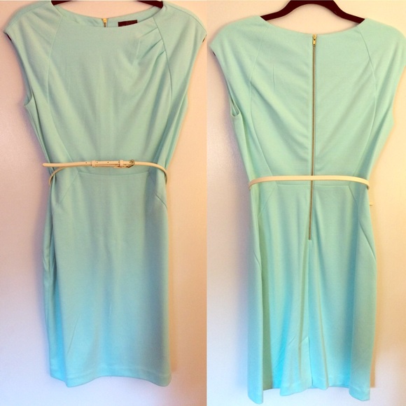 The Limited Belted Jersey Sheath Dress