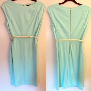 The Limited Belted Jersey Sheath Dress