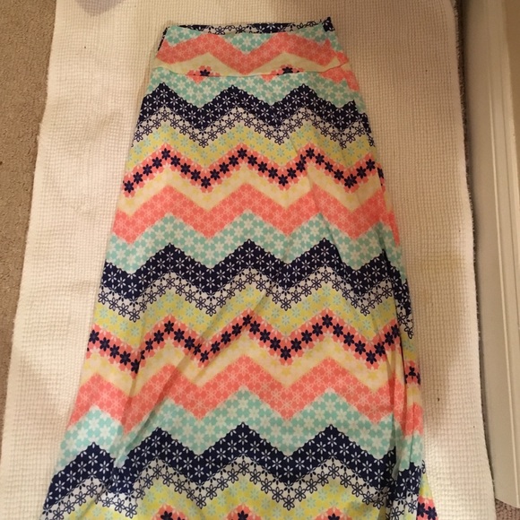 Floral kids maxi skirt