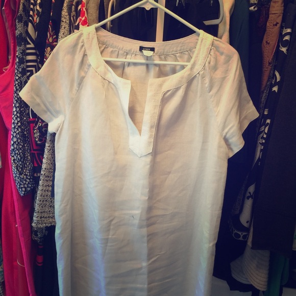 J.Crew linen tunic dress.