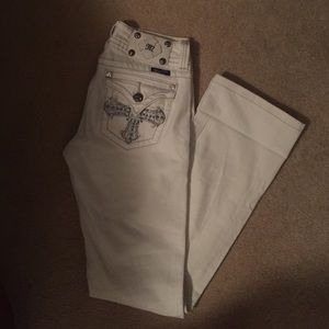Miss me jeweled Bootcut jeans size 28, 32" long