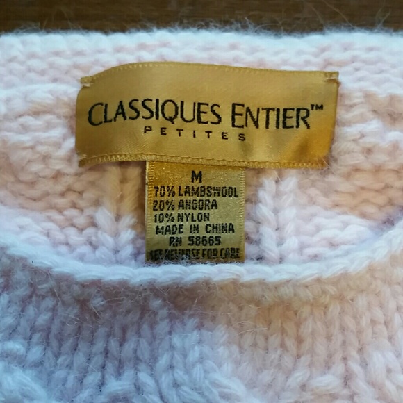 Pink Lambswool and angora sweater - Picture 2 of 3