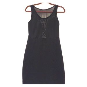 Sexy mesh back and front evening dress