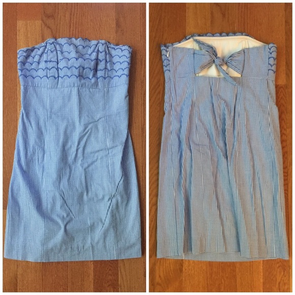 SOLD • Lilly Pulitzer Franco Dress blue gingham - Picture 2 of 4