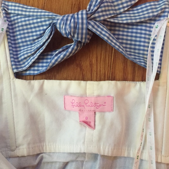 SOLD • Lilly Pulitzer Franco Dress blue gingham - Picture 4 of 4