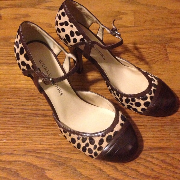 Leopard and leather heels