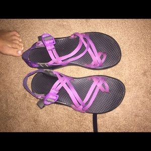 Purple chacos size 8