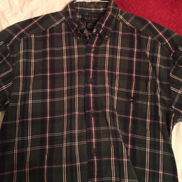 Duck head long sleeve flannel button down