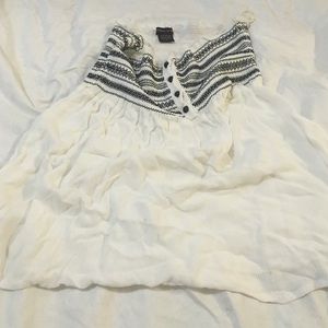 Flowy button down halter top