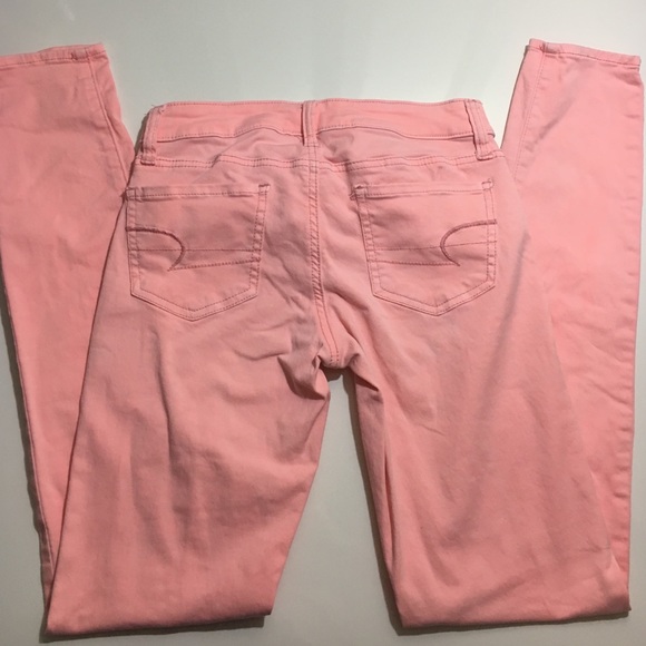 American Eagle Coral Jeggings