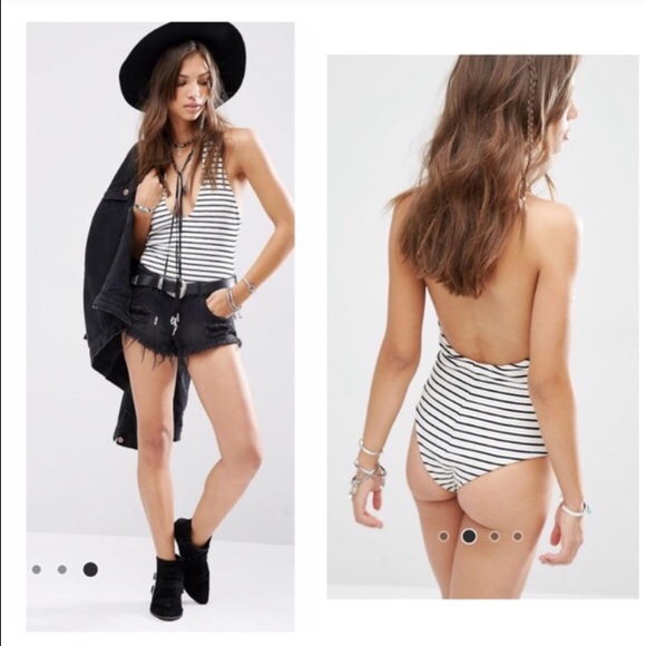 Striped Festival Choker Bodysuit - ASOS - Picture 4 of 5