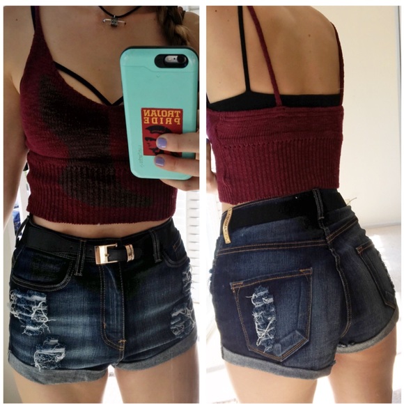 Dark wash Vibrant MIU Jean shorts small high waist