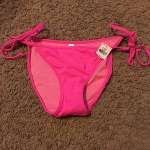 Pink Victoria's Secret scrunch bikini bottoms