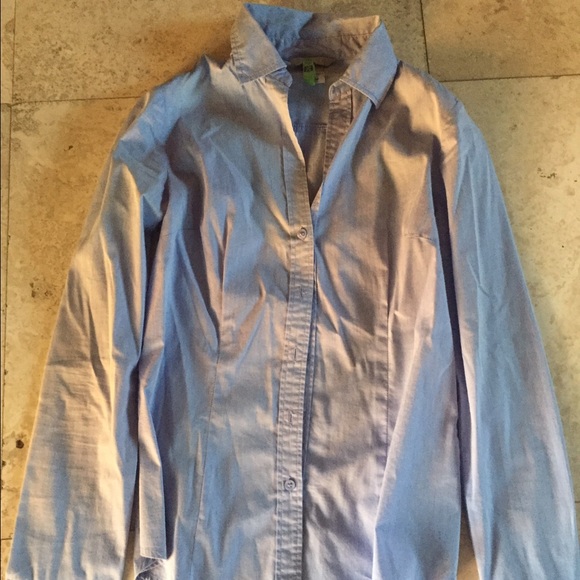 Light blue slim fit button down