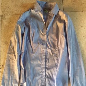 Light blue slim fit button down