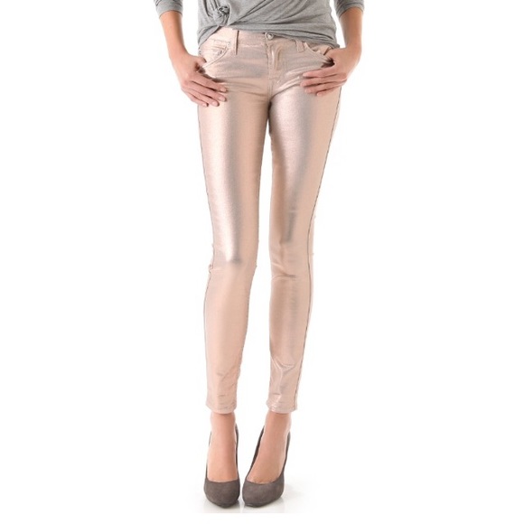 Victoria's Secret Denim - Metallic Rose Gold Jean