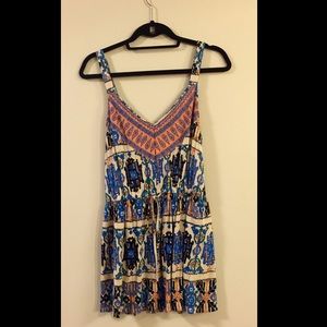 ANTHROPOLOGIE AZTEC EMBROIDERED TANK, small