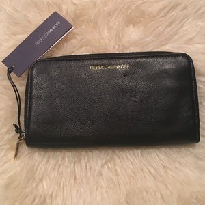 Rebecca Minkoff Zip Wallet NWT - Black Leather