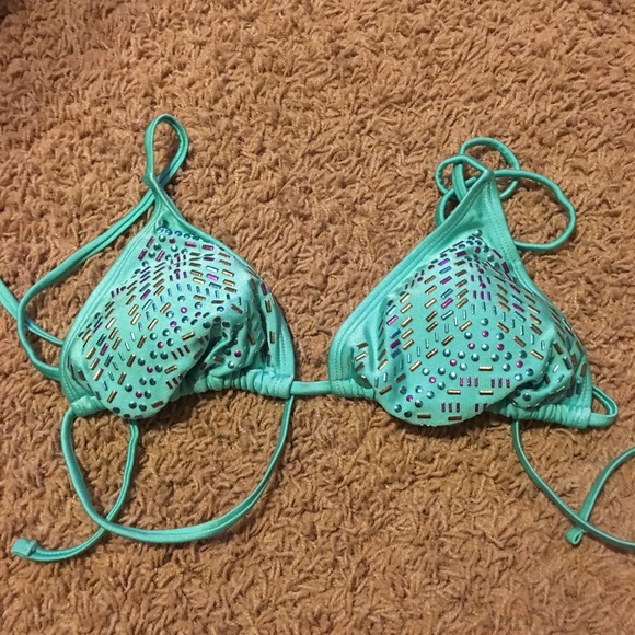 Turquoise Xhilaration bikini top