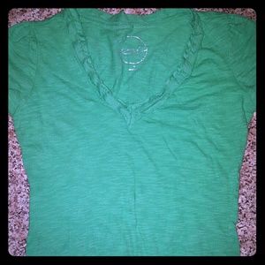 EUC INC Girls stretchy GREEN tee