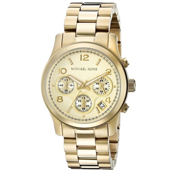 Michael Kors Gold Midsized Chrono Watch