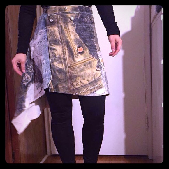 Christian Dior Authentic Leather Fringe Skirt