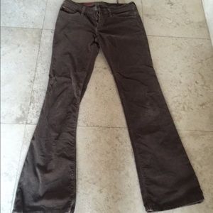 Brown flair corduroy pants