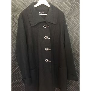 Carole Little Plus Size Black Sweater.