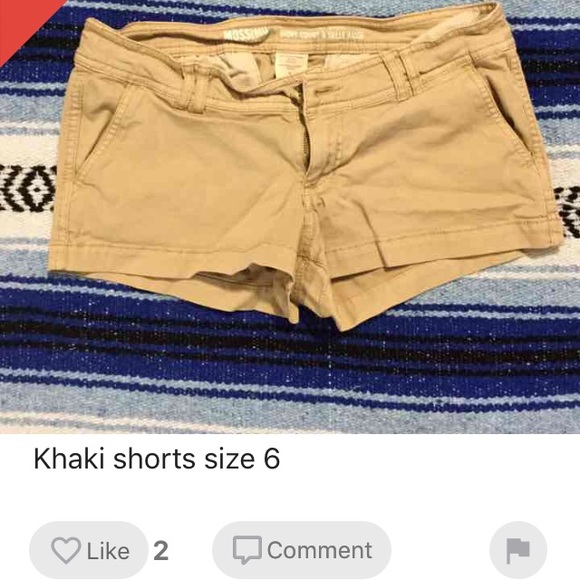 Khaki shorts size 6