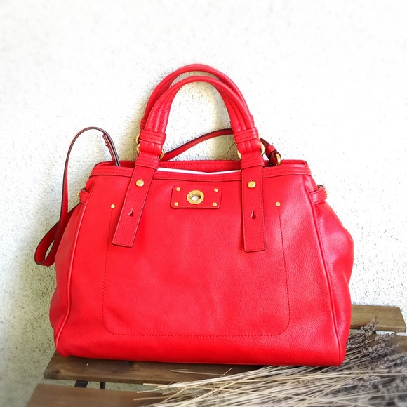 Marc By Marc Jacobs Leather Satchel (Elegant Red)