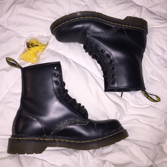 Matte black Dr. Martens