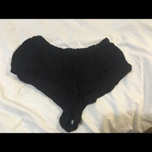 Black flowy shorts