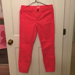 Women's J Crew stretch vintage toothpick cord