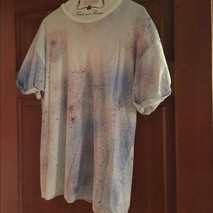 Men's Topman Spray Paint Tee L