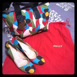 Bally purse and matching shoes