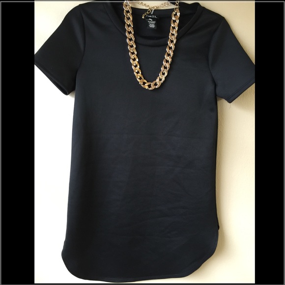 Rue 21 Black top with necklace