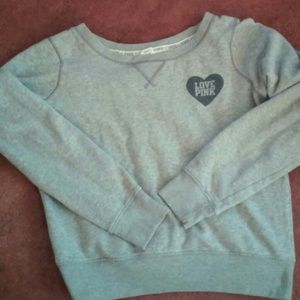 Vs pink sweat shirt size large