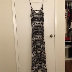 Tribal print Maxi with double Slit