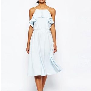 ASOS RUFFLE MIDI DRESS 4