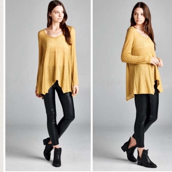 Super Soft Lightweight Mustard Thermal Top - Picture 2 of 3