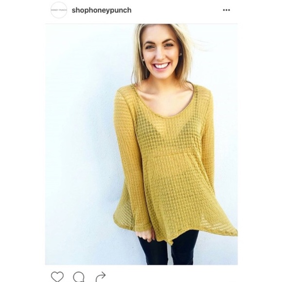 Super Soft Lightweight Mustard Thermal Top - Picture 3 of 3