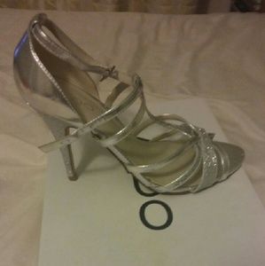 Silver dress heels