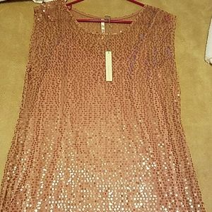 Lauren Conrad rose sequin dress