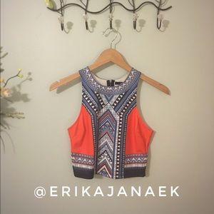 Racerback Zip Crop Top