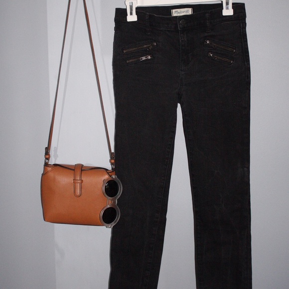 Black Zipper Jeans