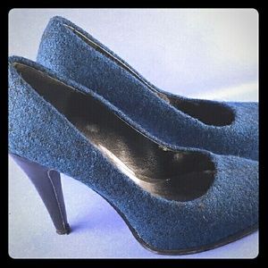 Blue Platform Pumps